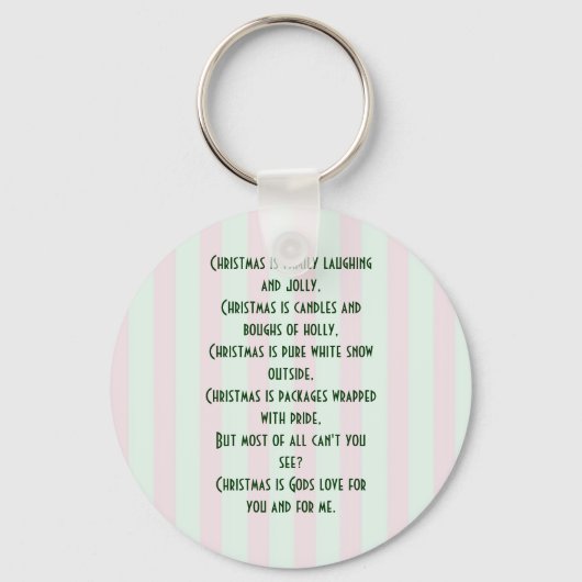 Religiöse Weihnachten bedeutet Schlüsselanhänger (Vorderseite)