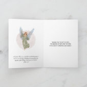 Religiöse Weihnachten Jesus Mary Joseph Watercolor Karte (Innenseite)