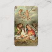 Religiöse Weihnachten Jesus St. Joseph Jungfrau M Begleitkarte (Vorderseite)