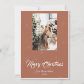 Religiöse Weihnachts-Fotokarte Einladung (Rückseite)