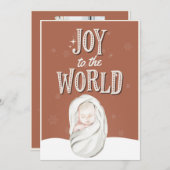 Religiöse Weihnachts-Fotokarte Einladung (Vorne/Hinten)