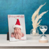 Religiöse Weihnachtsbibel Verse Elegant Baby Foto Fotoplatte (Seite)