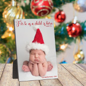 Religiöse Weihnachtsbibel Verse Elegant Baby Foto Fotoplatte