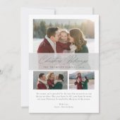 Religiöse Weihnachtsbotschaften Elegantes Foto Feiertagskarte (Vorderseite)