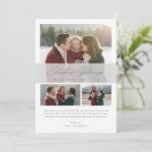 Religiöse Weihnachtsbotschaften Elegantes Foto Feiertagskarte (Stehend Vorderseite)