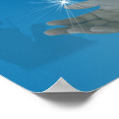 Religiöse Weihnachtsdrucke anpassbar Poster (Ecke)