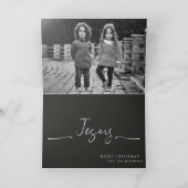 Religiöse WeihnachtsFoto-Karte Feiertagskarte (Innenseite)