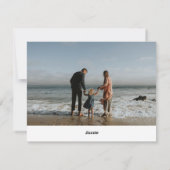 Religiöse Weihnachtsfotokarte für Slanted Script Feiertagskarte (Rückseite)