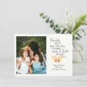 Religiöse Weihnachtsfotokarte Luke Bible Verse (Stehend Vorderseite)