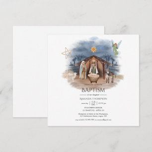 Religiöse Weihnachtsgeburt Jesu Christi In Einladung