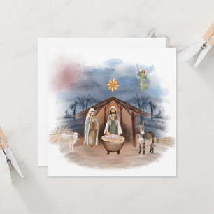 Religiöse Weihnachtsgeburt Jesu Taufe Einladung