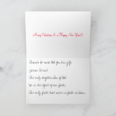 Religiöse Weihnachtskarte Feiertagskarte (Innenseite)