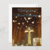Religiöse Weihnachtskarte Feiertagspostkarte (Vorne/Hinten)