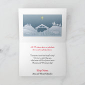 Religiöse Weihnachtskarte Personalisieren Text Gru Karte (Innenseite)