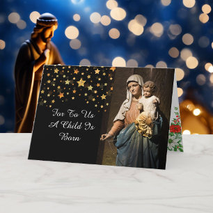 Religiöse Weihnachtskarte Personalisierte Untersch Karte