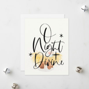 Religiöse Weihnachtskarte Watercolor Manager Feiertagskarte