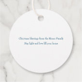 Religiöse Weihnachtskrippen Geschenkanhänger (Rückseite)