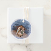 Religiöse Weihnachtskrippen Geschenkanhänger (Beispiel)