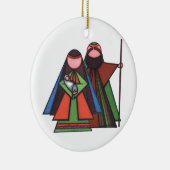 Religiöse Weihnachtsverzierung Keramikornament (Rechts)