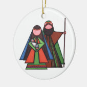 Religiöse Weihnachtsverzierung Keramikornament (Links)