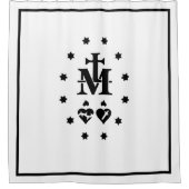 Religiöse Wundermedaille Duschvorhang (Vorderseite)