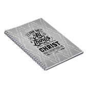 Religiöse Zitat Spiral Foto Notebook Notizblock (Rechte Seite)