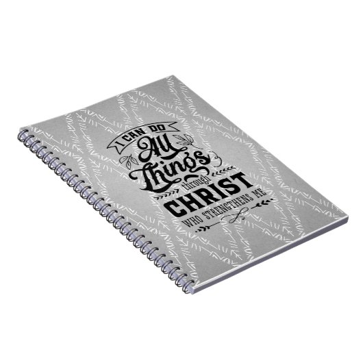 Religiöse Zitat Spiral Foto Notebook Notizblock (Rechte Seite)