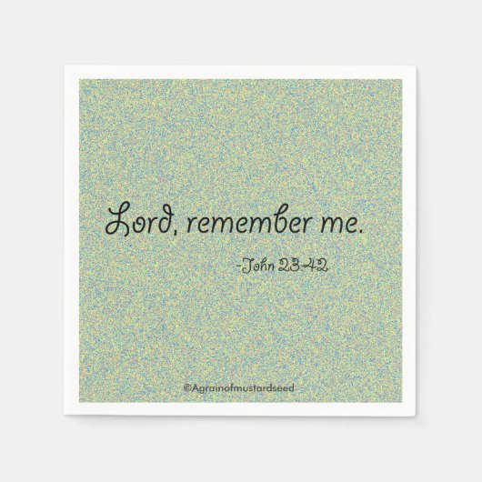 Religiöse Zitate Serviette (Vorderseite)