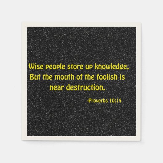 Religiöse Zitate Serviette (Vorderseite)