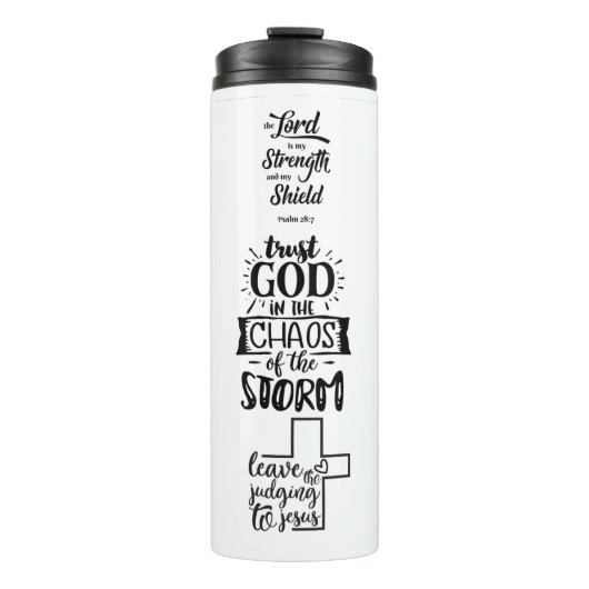 Religiöse Zitate Thermosbecher (Vorderseite)