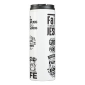 Religiöse Zitate Thermosbecher (Rückseite)