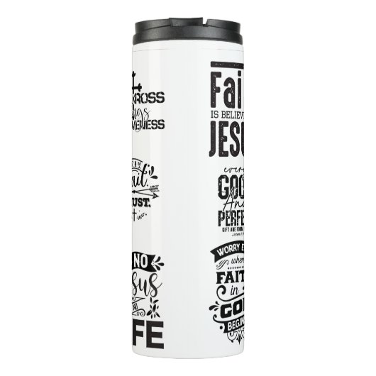 Religiöse Zitate Thermosbecher (Rückseite)