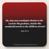 Religiöse Zitate Untersetzer (Vorderseite)