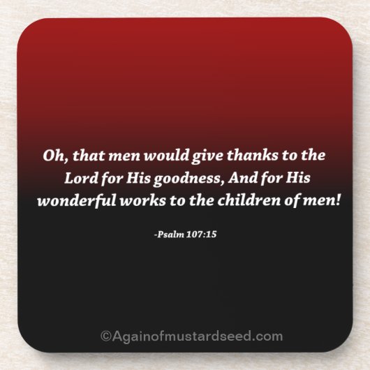 Religiöse Zitate Untersetzer (Vorderseite)