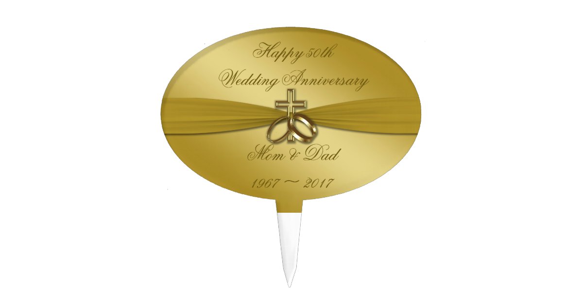 Religioser 50 Hochzeitstag Kuchen Deckel Torten Aufsatz Zazzle De
