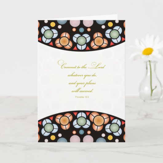 Religiöser Abschluss Herzlichen Glückwunsch Sprich Karte (Kleine Pflanze)