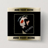 Religiöser Bibel-Vers Ostern Jesus | wird er Button (Vorderseite)