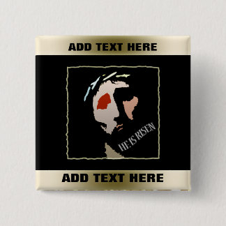 Religiöser Bibel-Vers Ostern Jesus | wird er Button