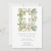 Religiöser Christlicher Crossleaf Osterbrunch Einladung (Vorderseite)