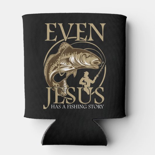Religiöser Christlicher Fisher sogar Jesus hat ein Dosenkühler (Rückseite)