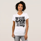 Religiöser Christlicher Glaube an Gottes Zitat T-Shirt (Vorne ganz)