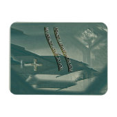 Religiöser christlicher Glaube Frieden hinterlasse Magnet (Horizontal)