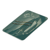 Religiöser christlicher Glaube Frieden hinterlasse Magnet (Linke Seite)
