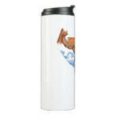 Religiöser Christlicher Glaube Gott ist Papst Jesu Thermosbecher (Nach links gedreht)