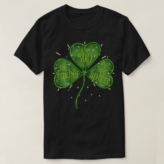 Religiöser Christlicher katholischer St. Patricks  T-Shirt (Design vorne)