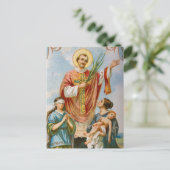 Religiöser Christlicher Katholischer Valentinstag Postkarte (Stehend Vorderseite)