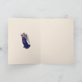 Religiöser Engel mit Crucifix Jesus Bloral Karte (Innenseite)