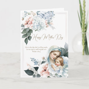 Religiöser floraler Muttertag-Gebet Karte