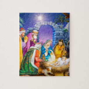 Religiöser Geburt Christisweihnachtsfeiertag Puzzle
