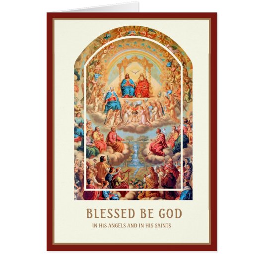 Religiöser Geburtstag Alle Heiligen im Himmel (Vorne)